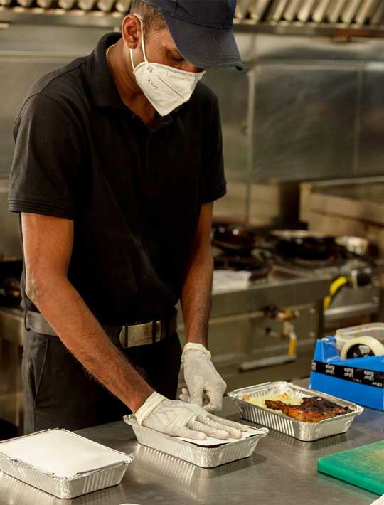 A P&S baker at work